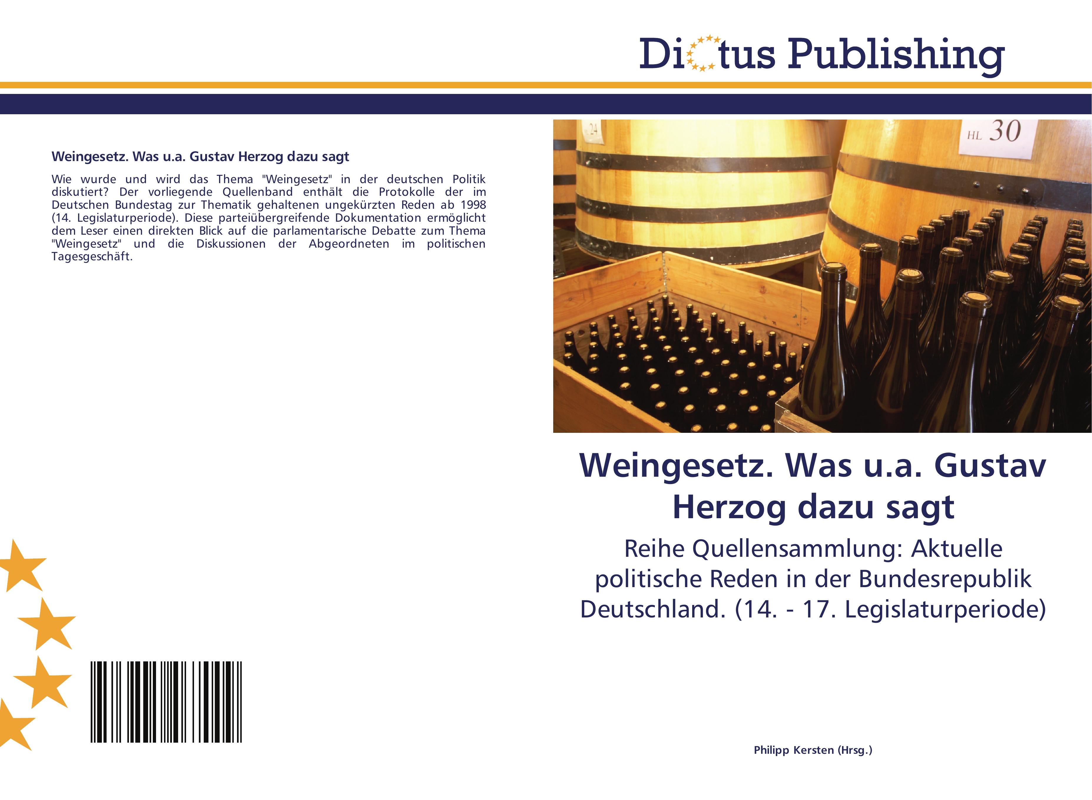 Weingesetz. Was u.a. Gustav Herzog dazu sagt