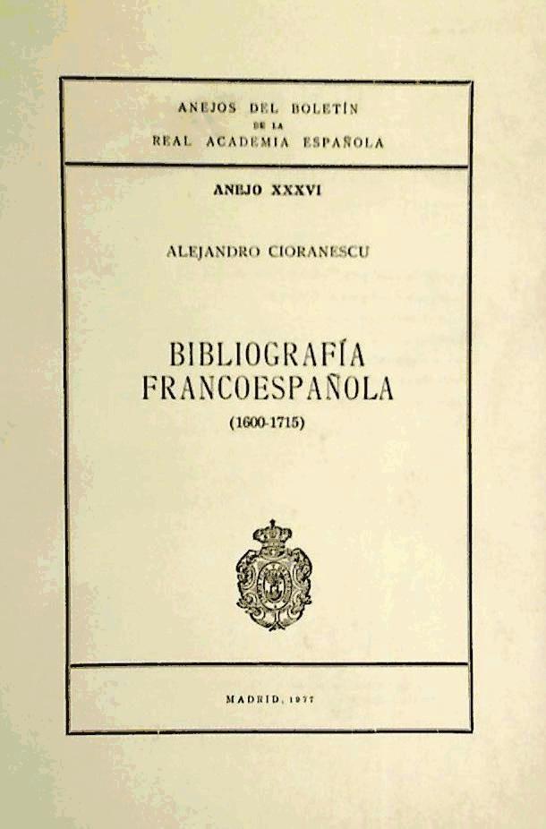 Bibliografía francoespañola