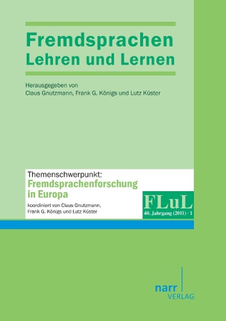 Fremdsprachen Lehren und Lernen 2011 Heft 1