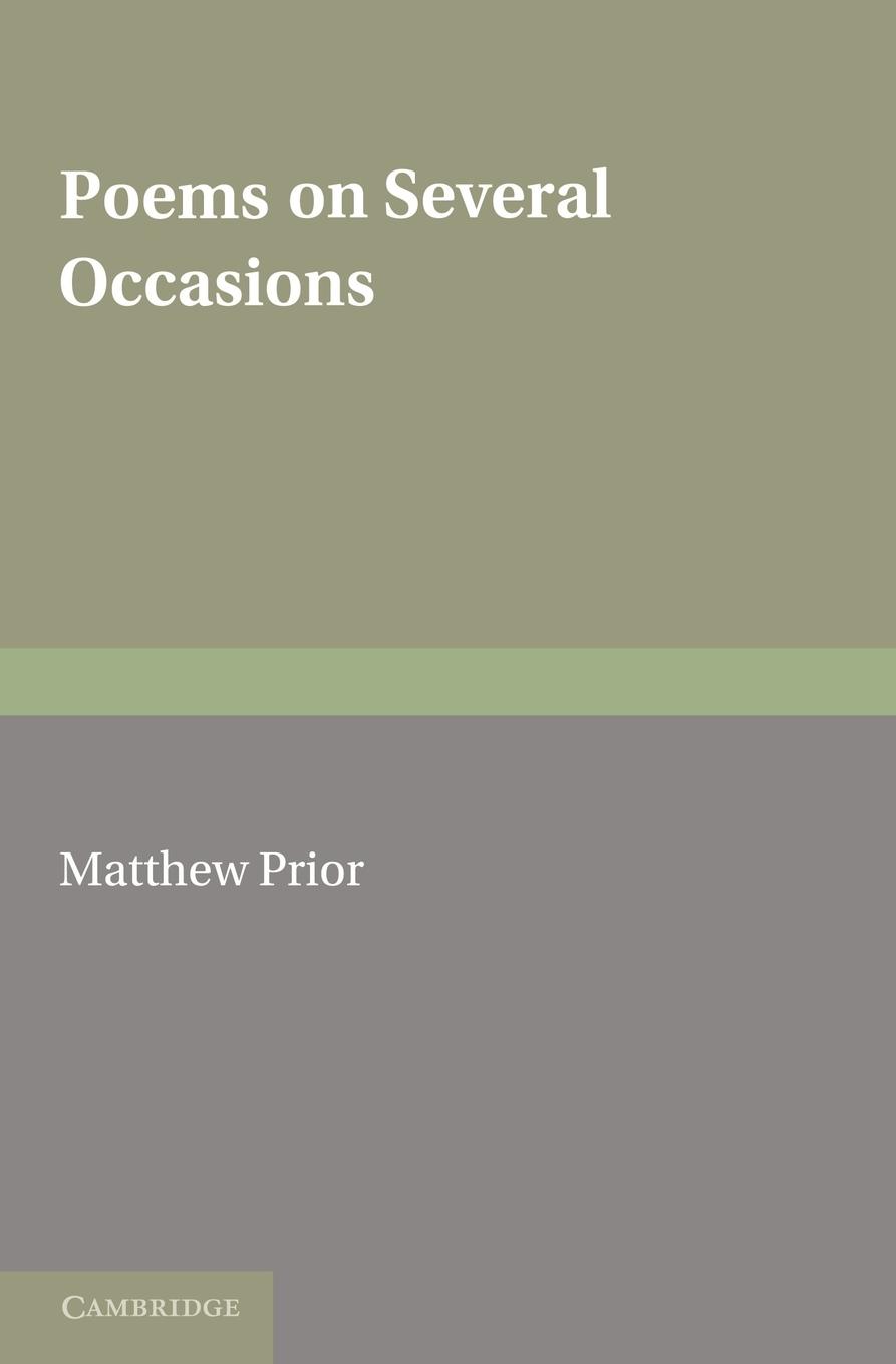 The Writings of Matthew Prior