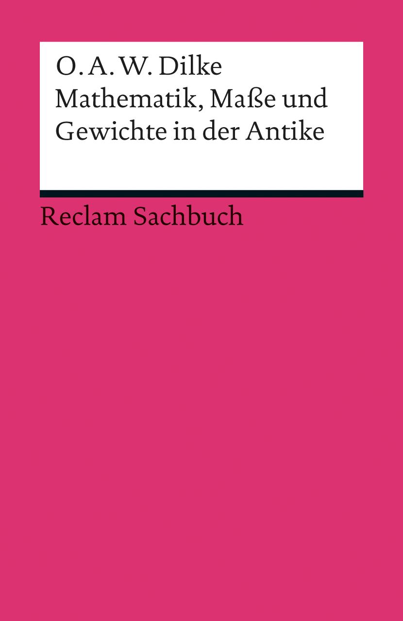 Mathematik, Maße und Gewichte in der Antike