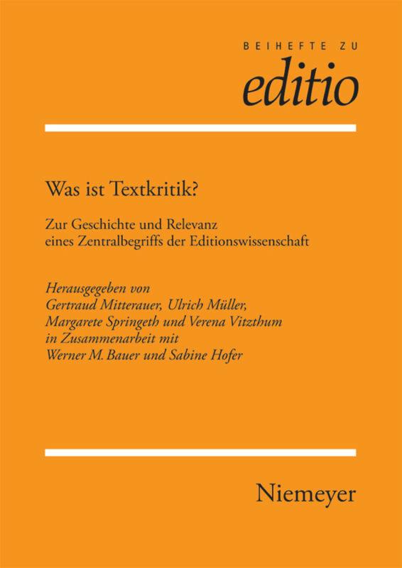 Was ist Textkritik?