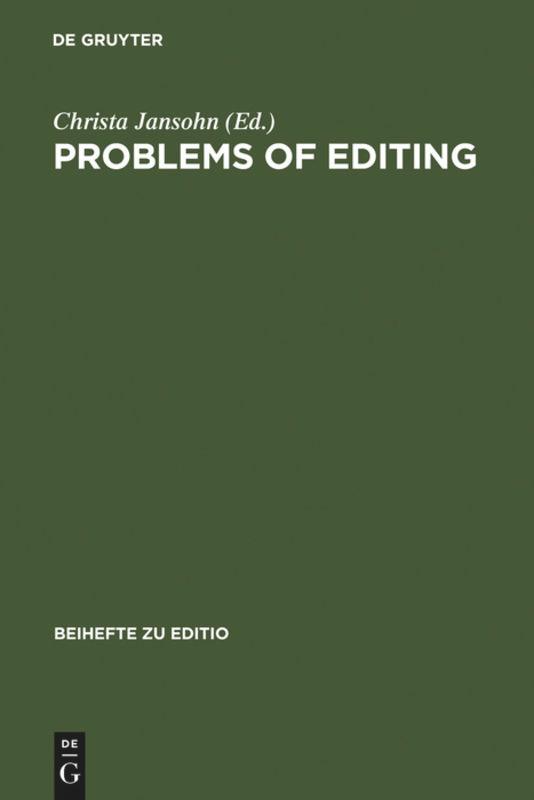 Problems of Editing