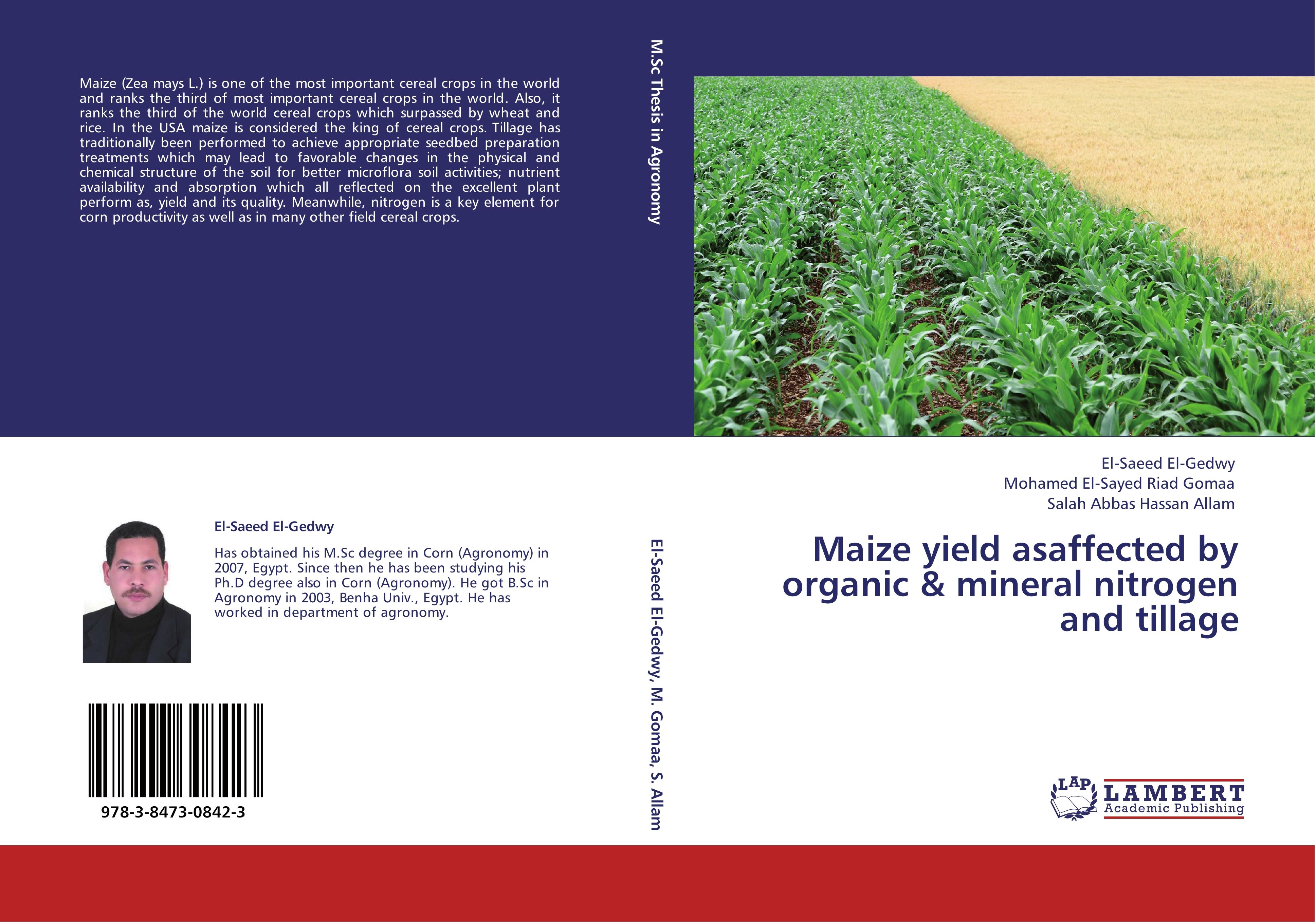 Maize yield asaffected by organic & mineral nitrogen and tillage