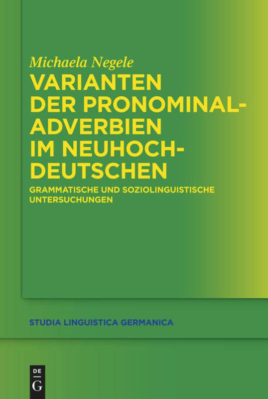 Varianten der Pronominaladverbien im Neuhochdeutschen