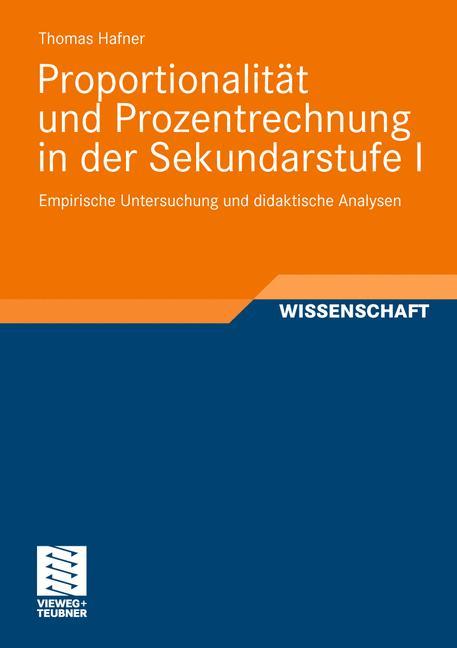 Proportionalität und Prozentrechnung in der Sekundarstufe I