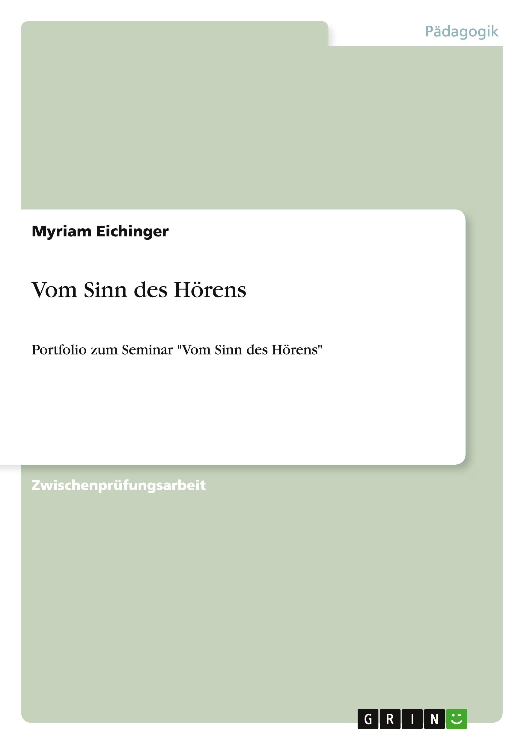 Vom Sinn des Hörens