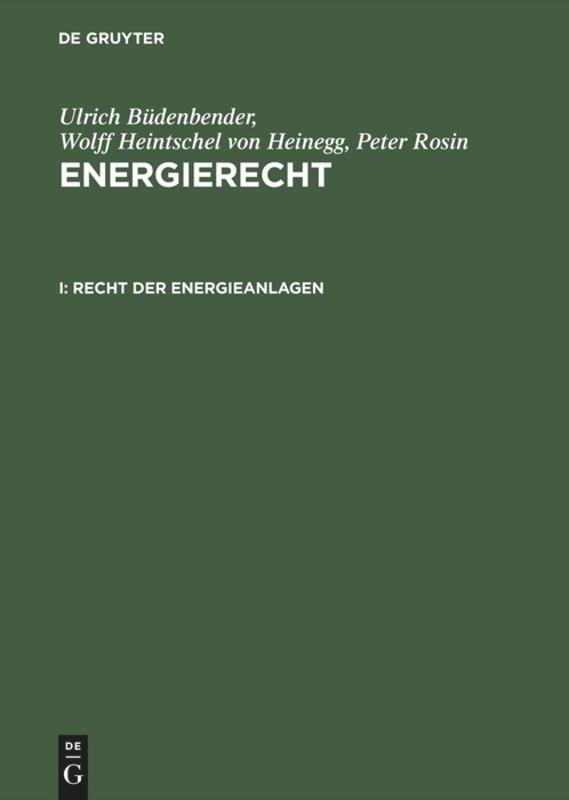 Recht der Energieanlagen