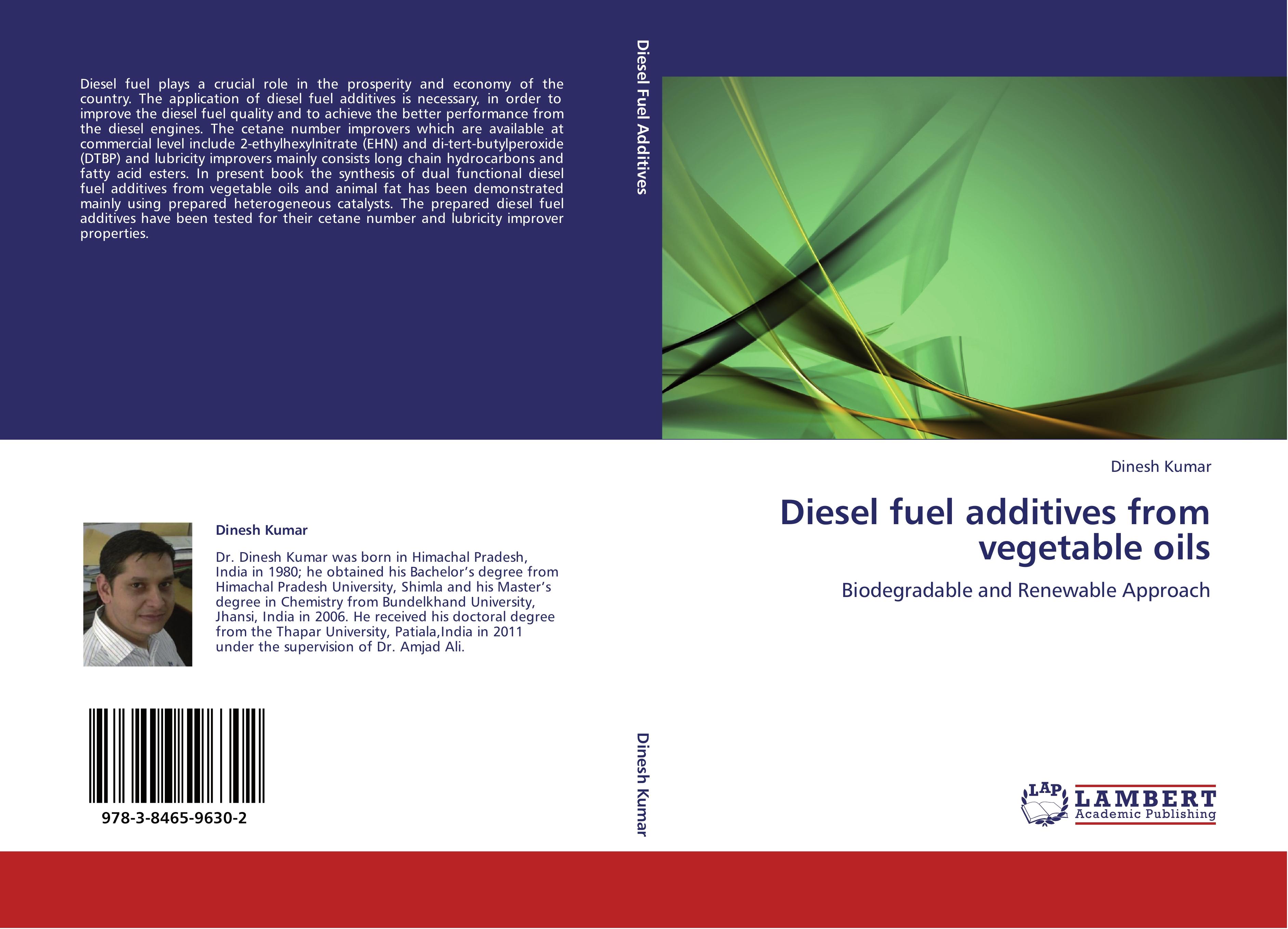 Diesel fuel additives from vegetable oils