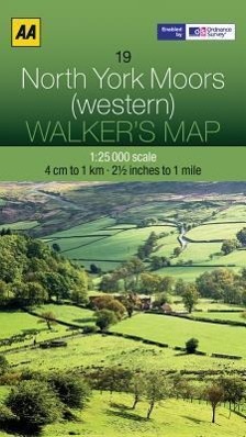 Walker's Map North York Moors (Western)