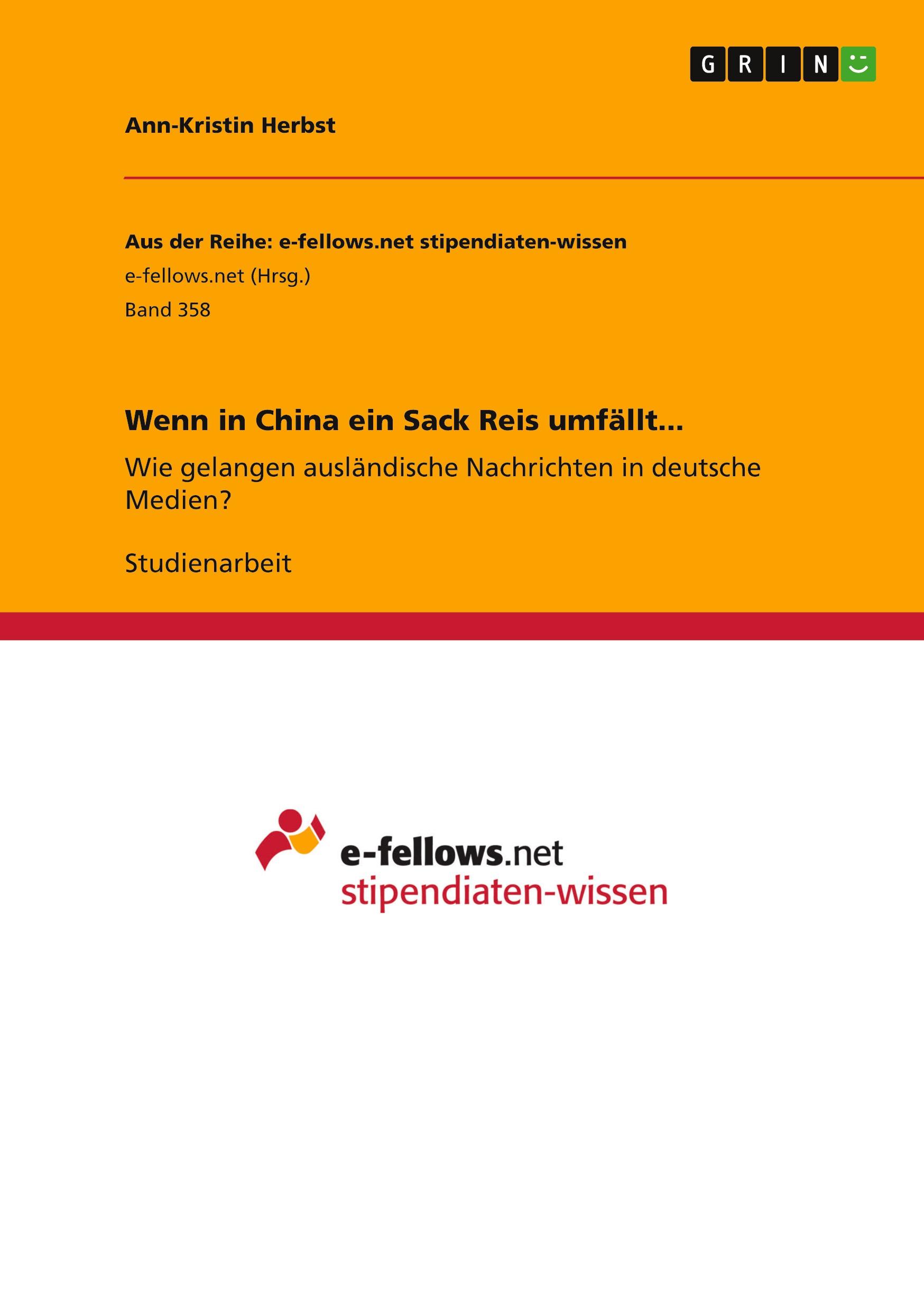 Wenn in China ein Sack Reis umfällt...