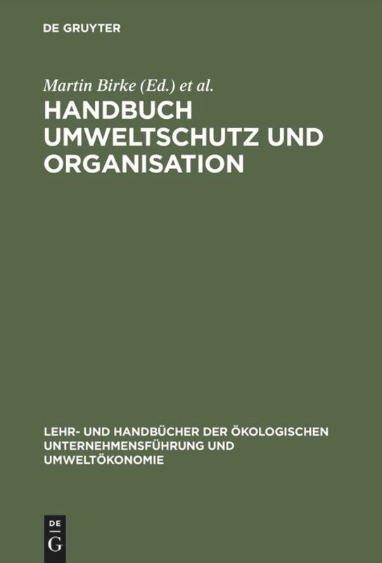 Handbuch Umweltschutz und Organisation