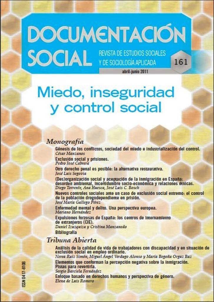 Miedo, inseguridad y control social