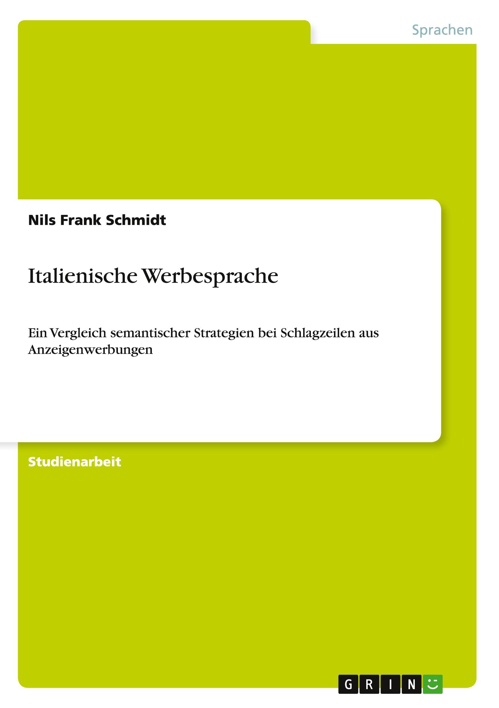 Italienische Werbesprache