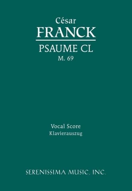 Psaume CL, M.69: Vocal score