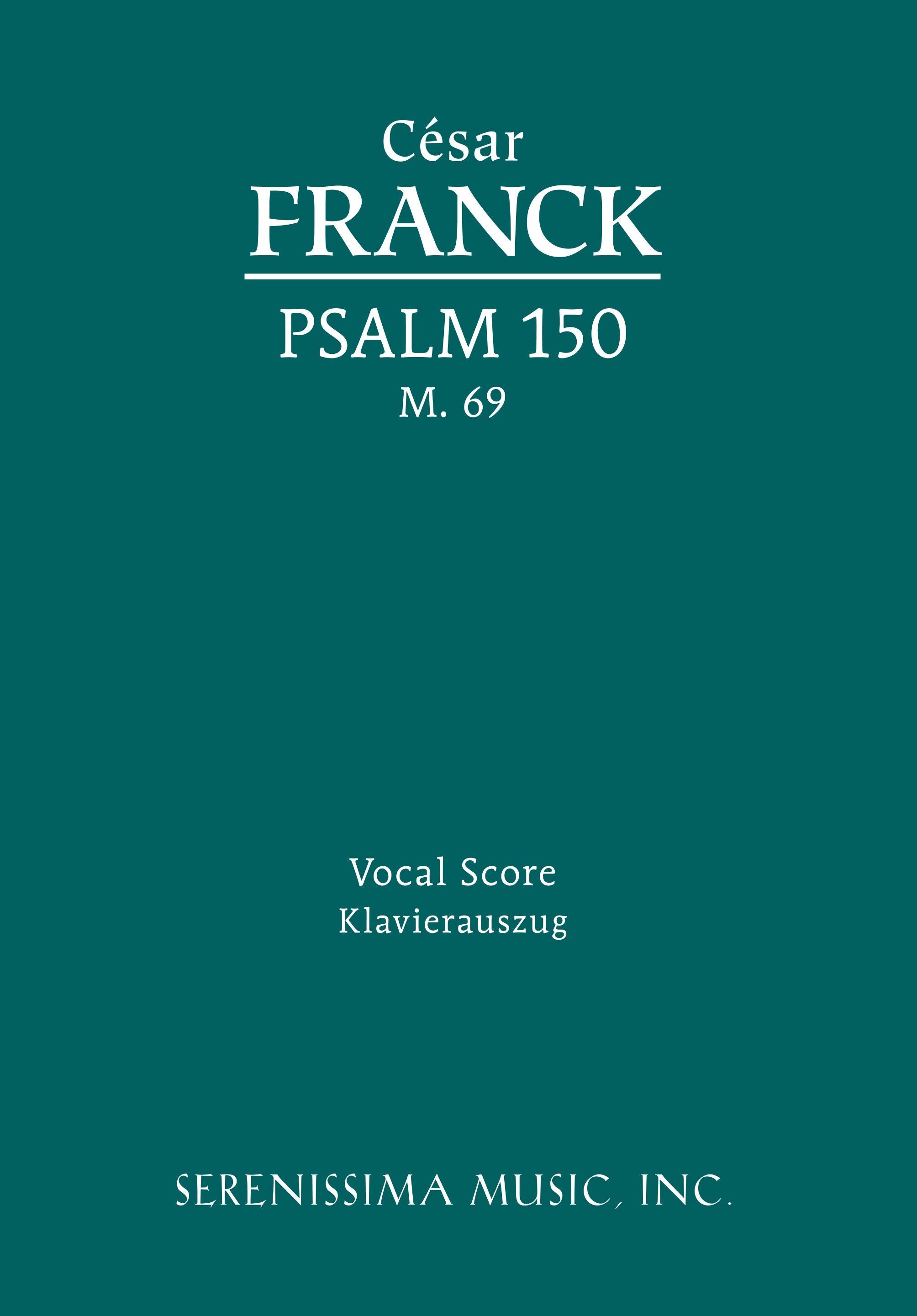 Psalm 150, M.69: Vocal score