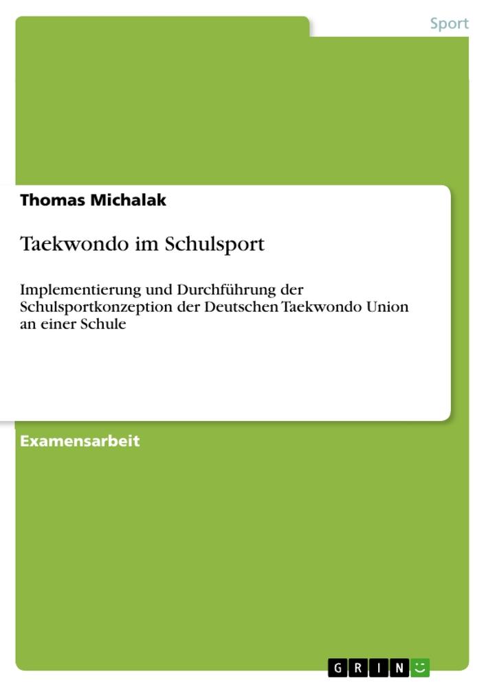 Taekwondo im Schulsport