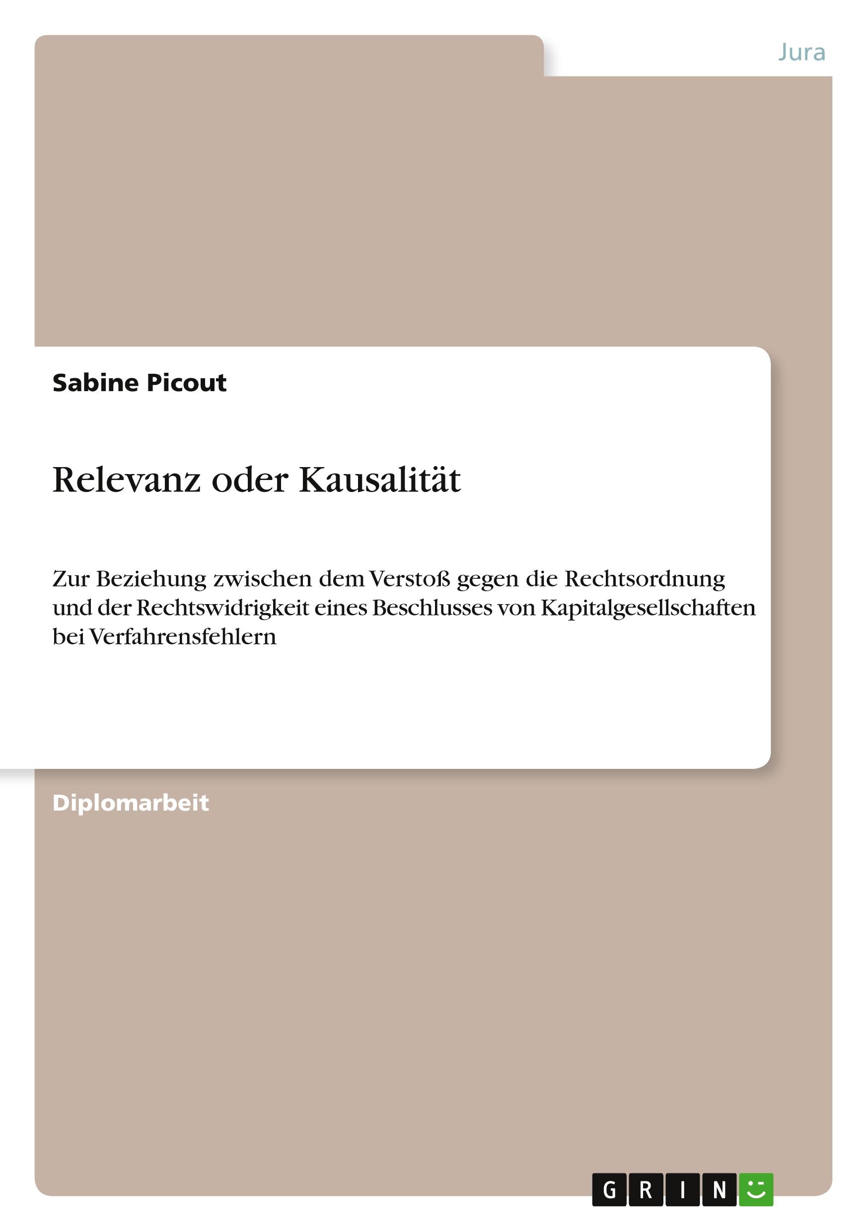 Relevanz oder Kausalität