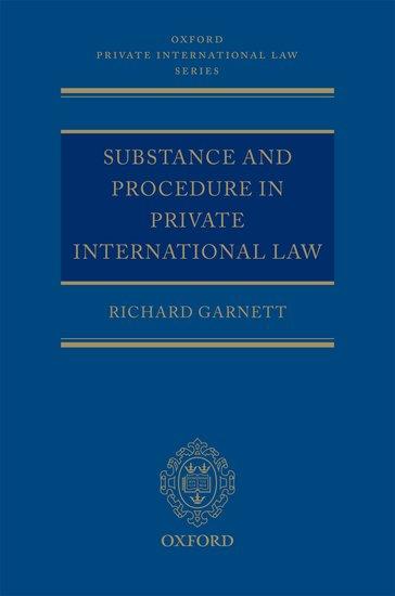 Substance and Procedure in Private International Law