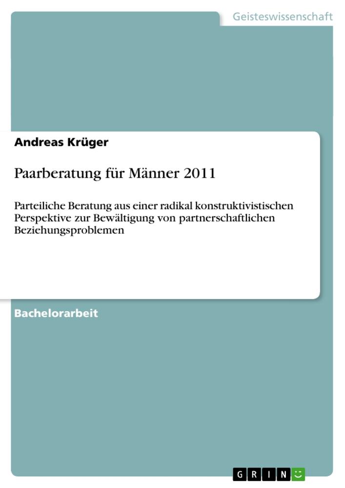 Paarberatung für Männer 2011