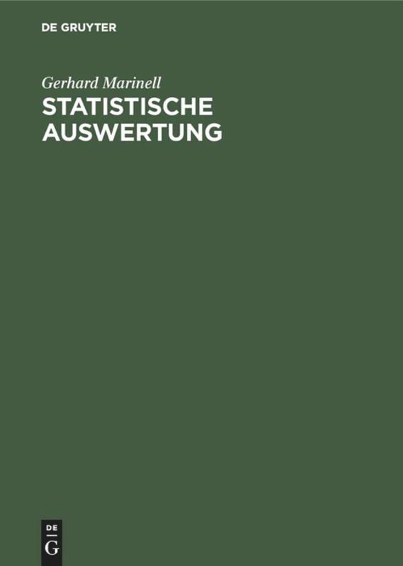 Statistische Auswertung