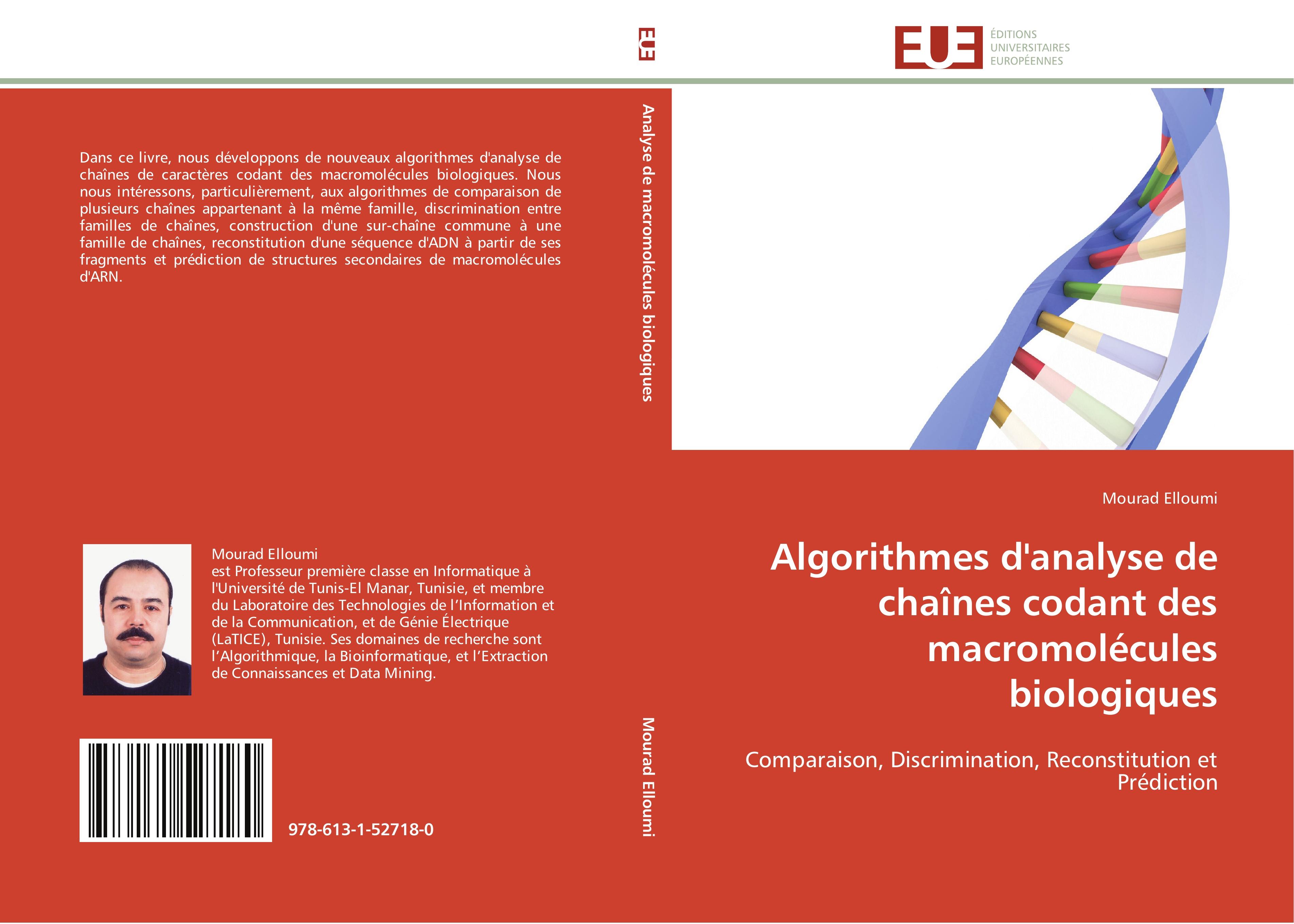 Algorithmes d'analyse de chaînes codant des macromolécules biologiques