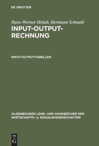 Input-Output-Rechnung: Input-Output-Tabellen