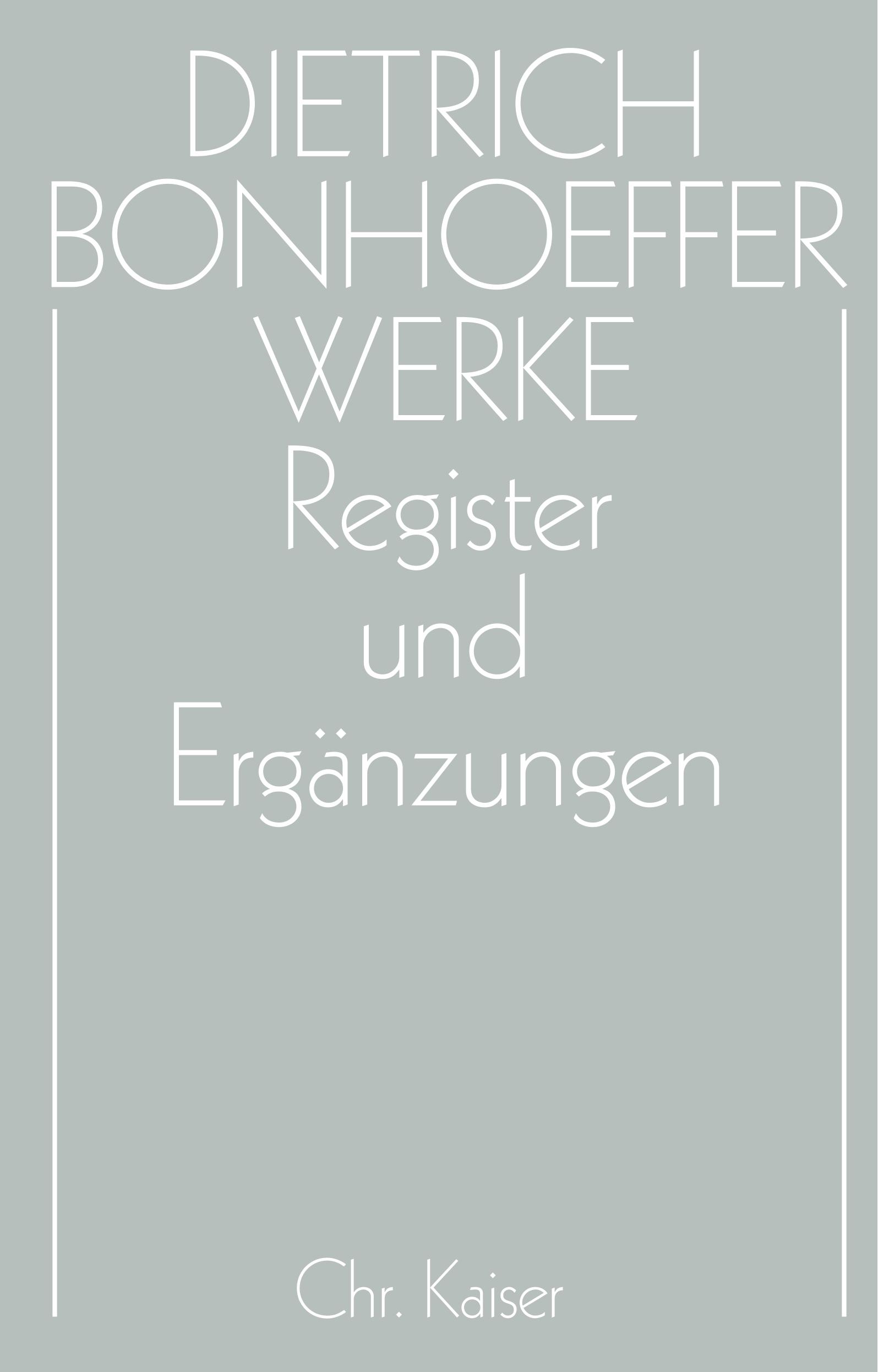 Register und Ergänzungen