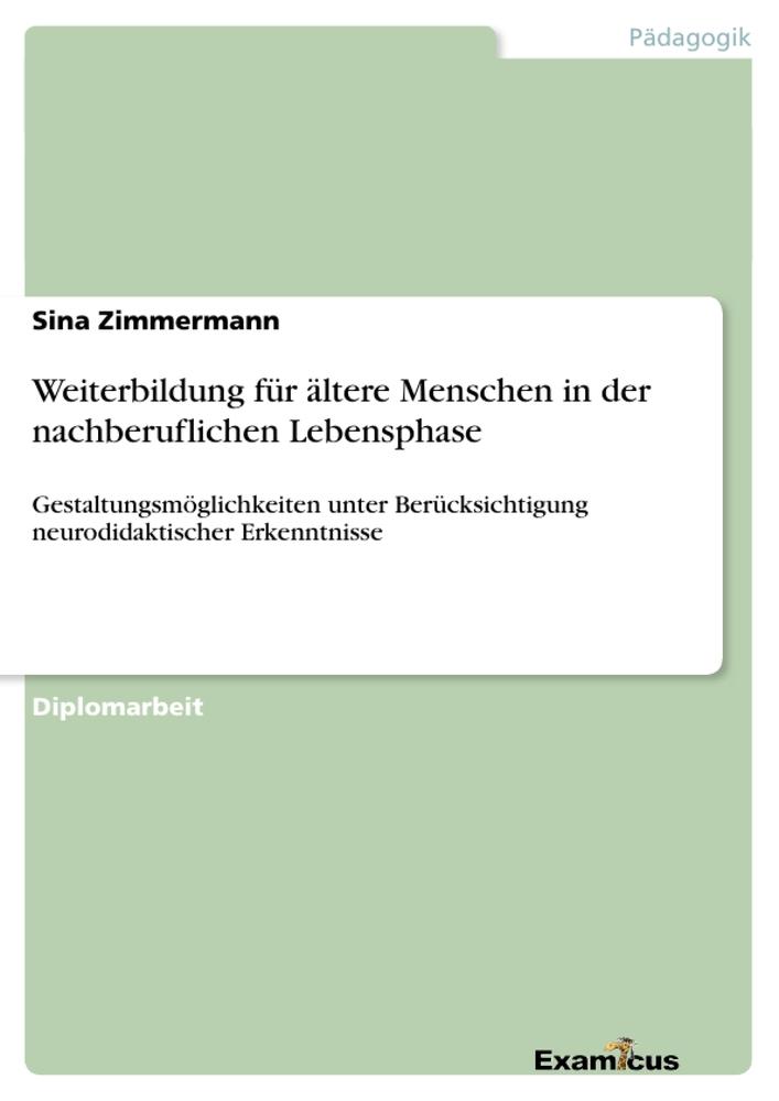 Weiterbildung für ältere Menschen in der nachberuflichen Lebensphase