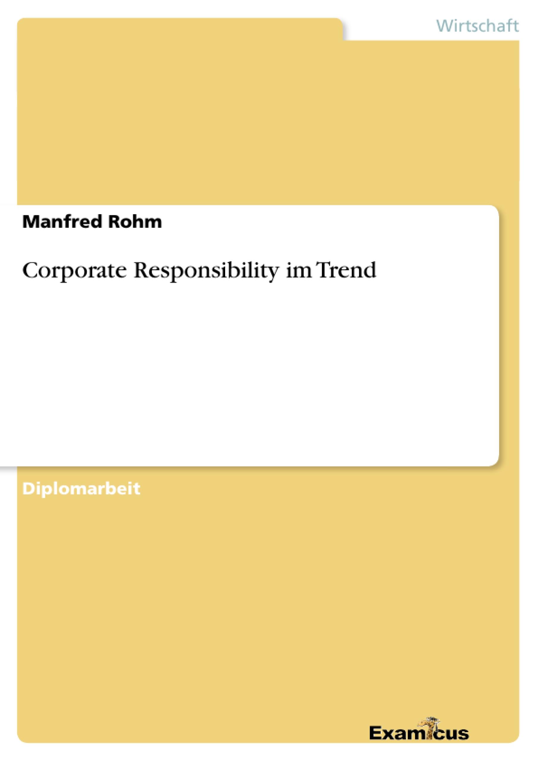 Corporate Responsibility im Trend