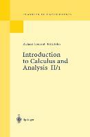 Introduction to Calculus and Analysis II/1