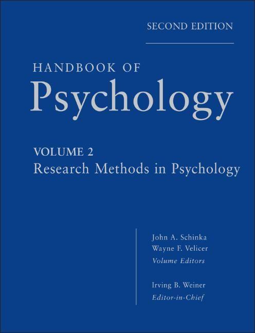 Handbook of Psychology, Volume 2