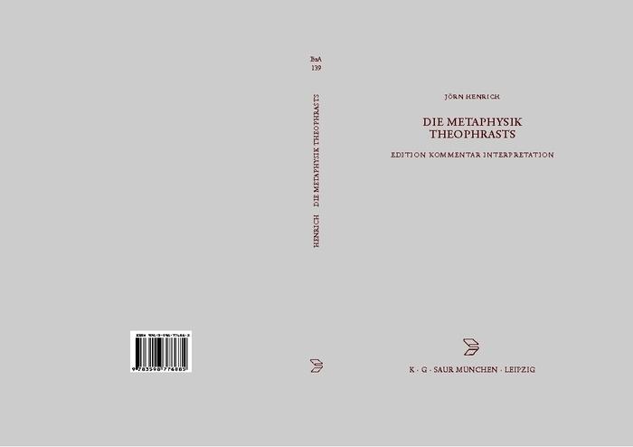 Die Metaphysik Theophrasts