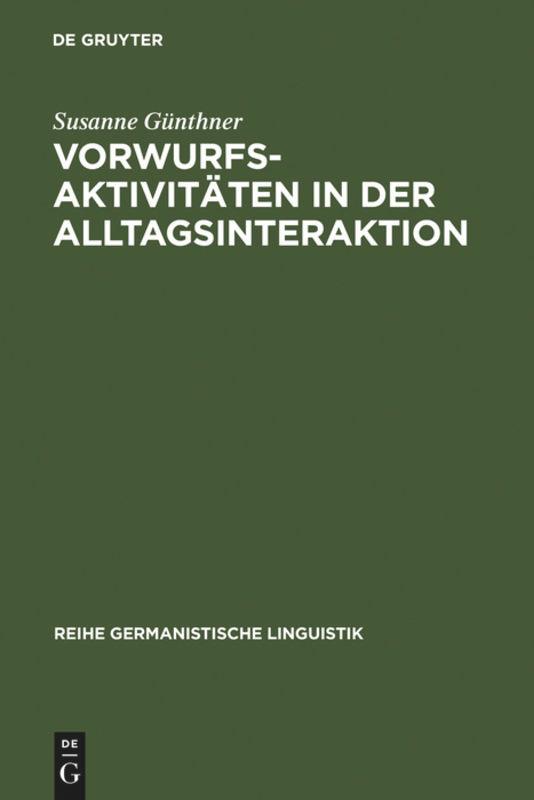 Vorwurfsaktivitäten in der Alltagsinteraktion