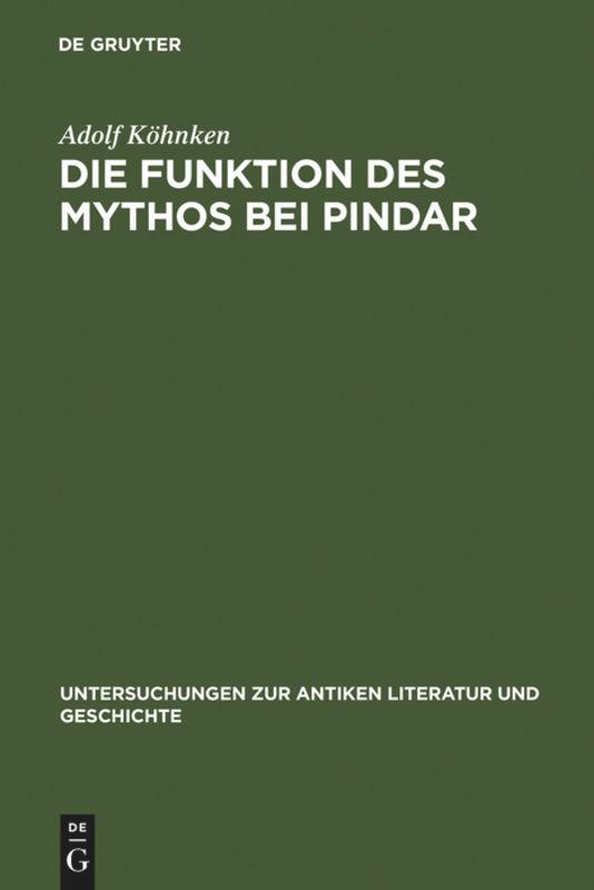 Die Funktion des Mythos bei Pindar