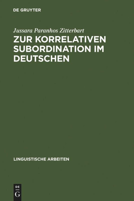 Zur korrelativen Subordination im Deutschen