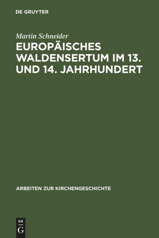 Europäisches Waldensertum im 13. und 14. Jahrhundert