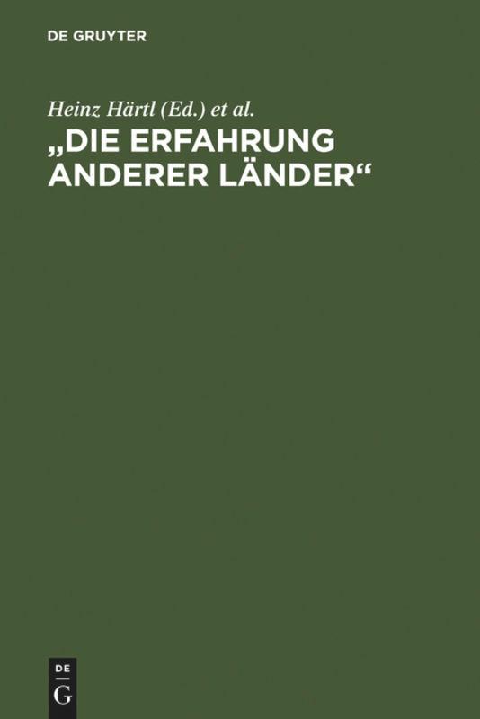 "Die Erfahrung anderer Länder"