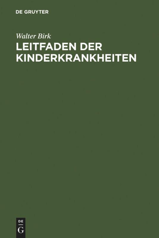 Kinderkrankheiten