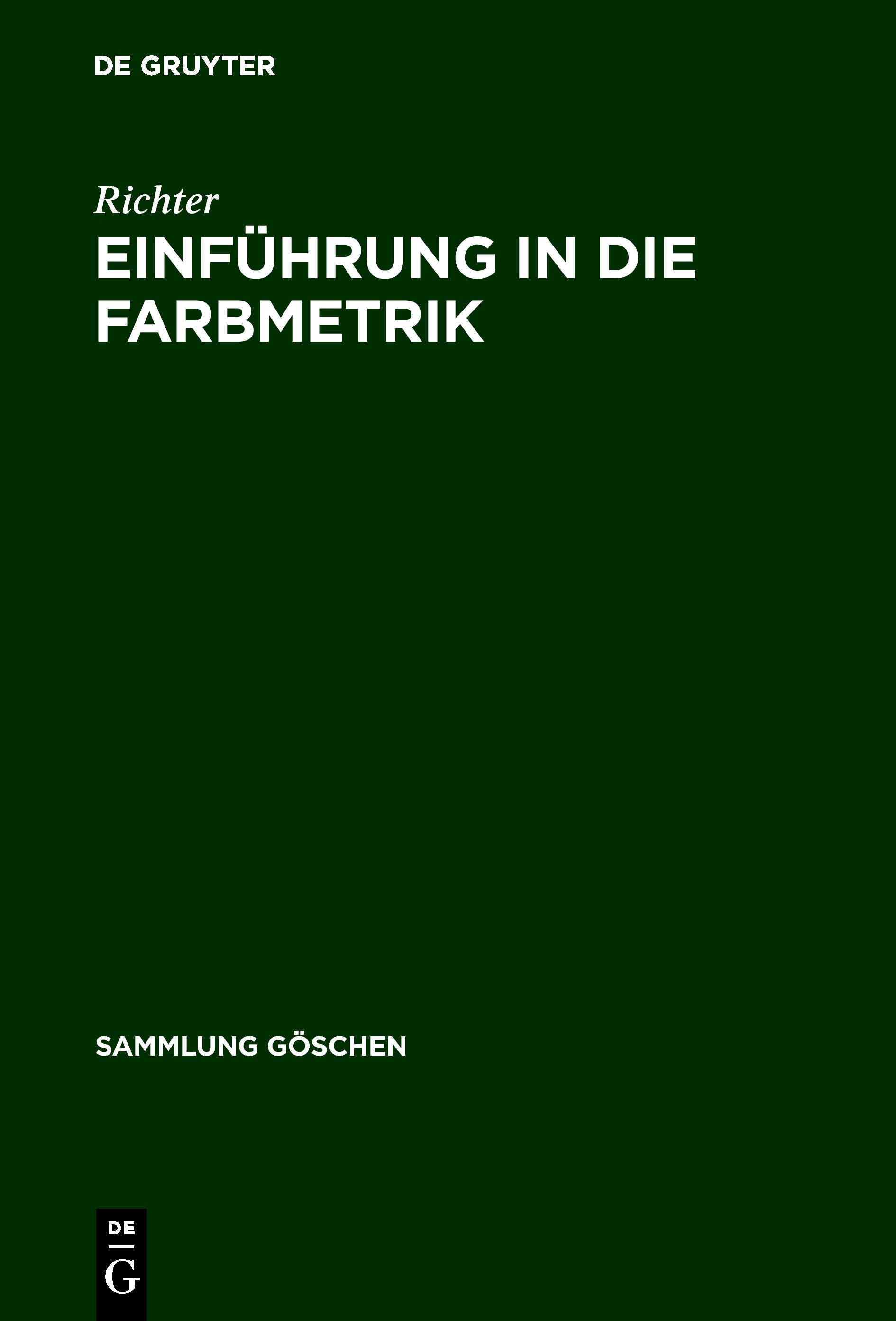 Einführung in die Farbmetrik