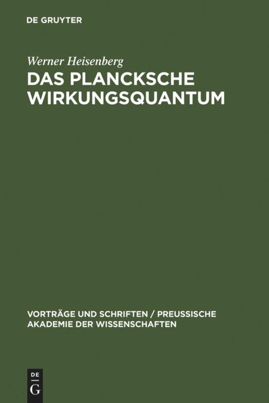 Das Plancksche Wirkungsquantum