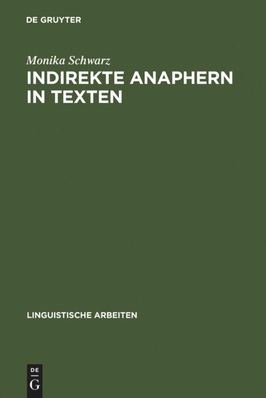 Indirekte Anaphern in Texten