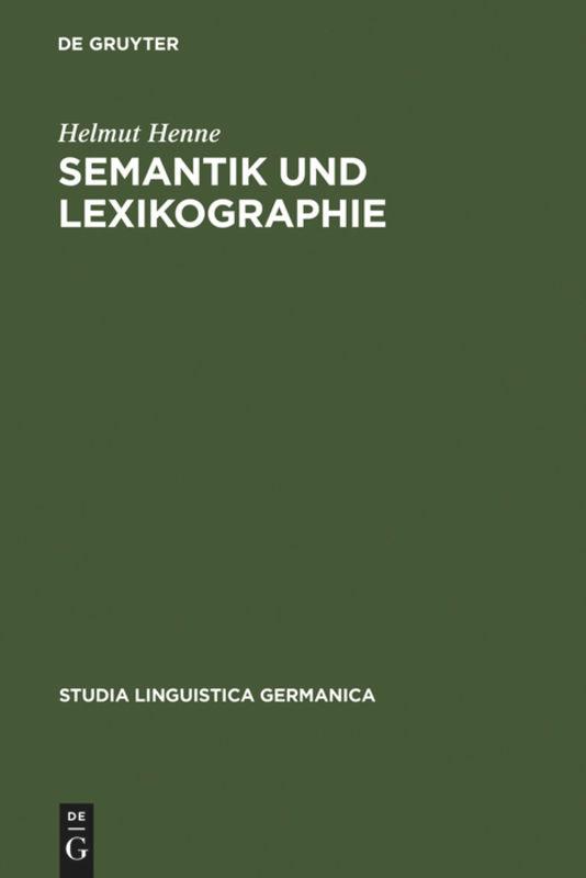 Semantik und Lexikographie