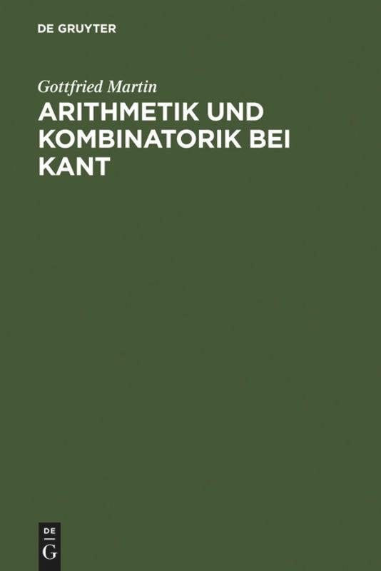 Arithmetik und Kombinatorik bei Kant