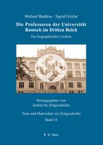 Die Professoren der Universität Rostock im Dritten Reich