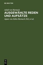 Ausgewählte Reden und Aufsätze