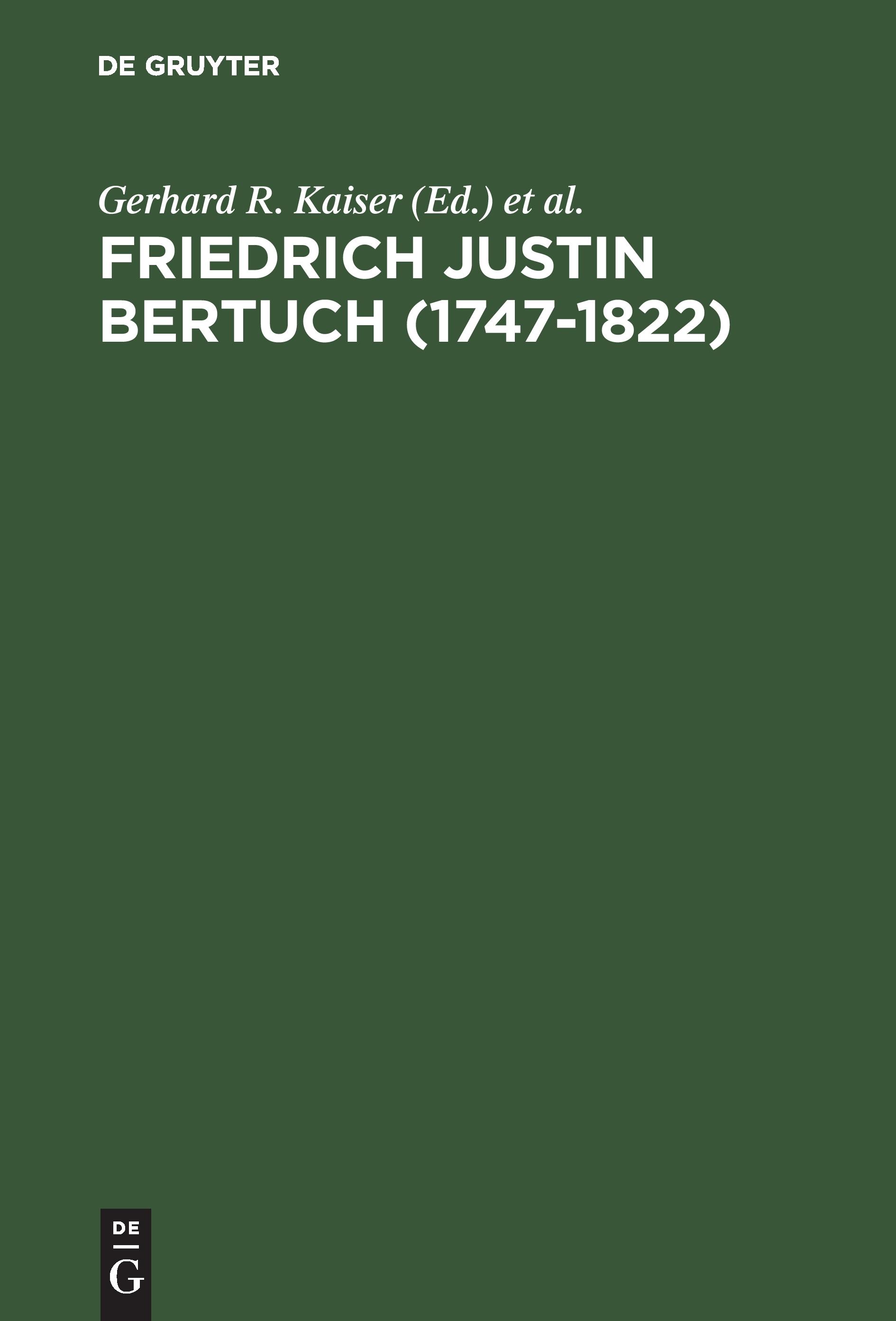 Friedrich Justin Bertuch (1747-1822)