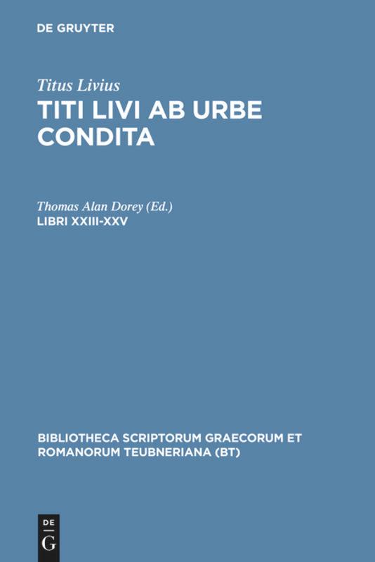 Libri XXIII-XXV