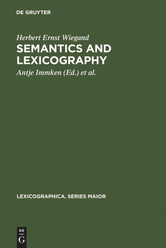 Semantics and Lexicography