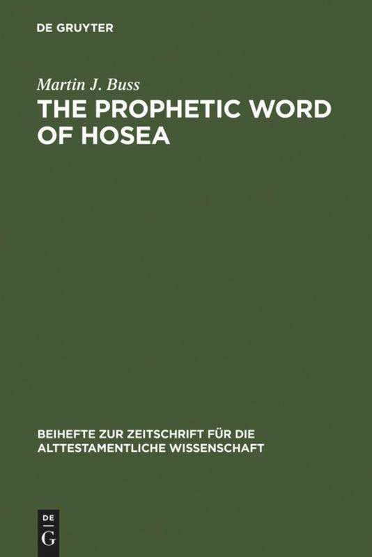 The Prophetic Word of Hosea